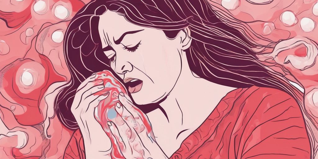 woman experiencing menstrual pain medication