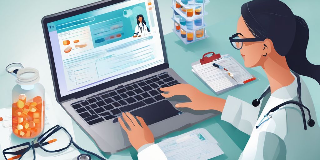 doctor prescribing medication online consultation