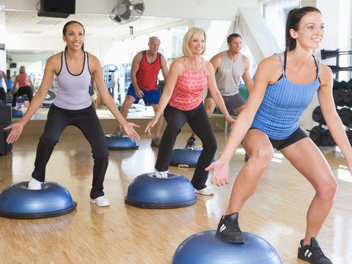 motivated person working out in a gym