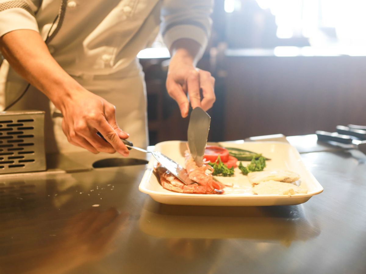 healthy meal prep with fresh ingredients in a modern kitchen